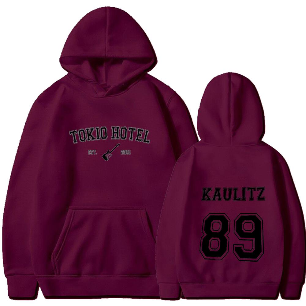 Рок-группа Tokio Hotel Kaulitz Hoodie Женская мода Повседневный пуловер Толстовка Женская хип-хоп свободный капюшон Панк уличная одежда
