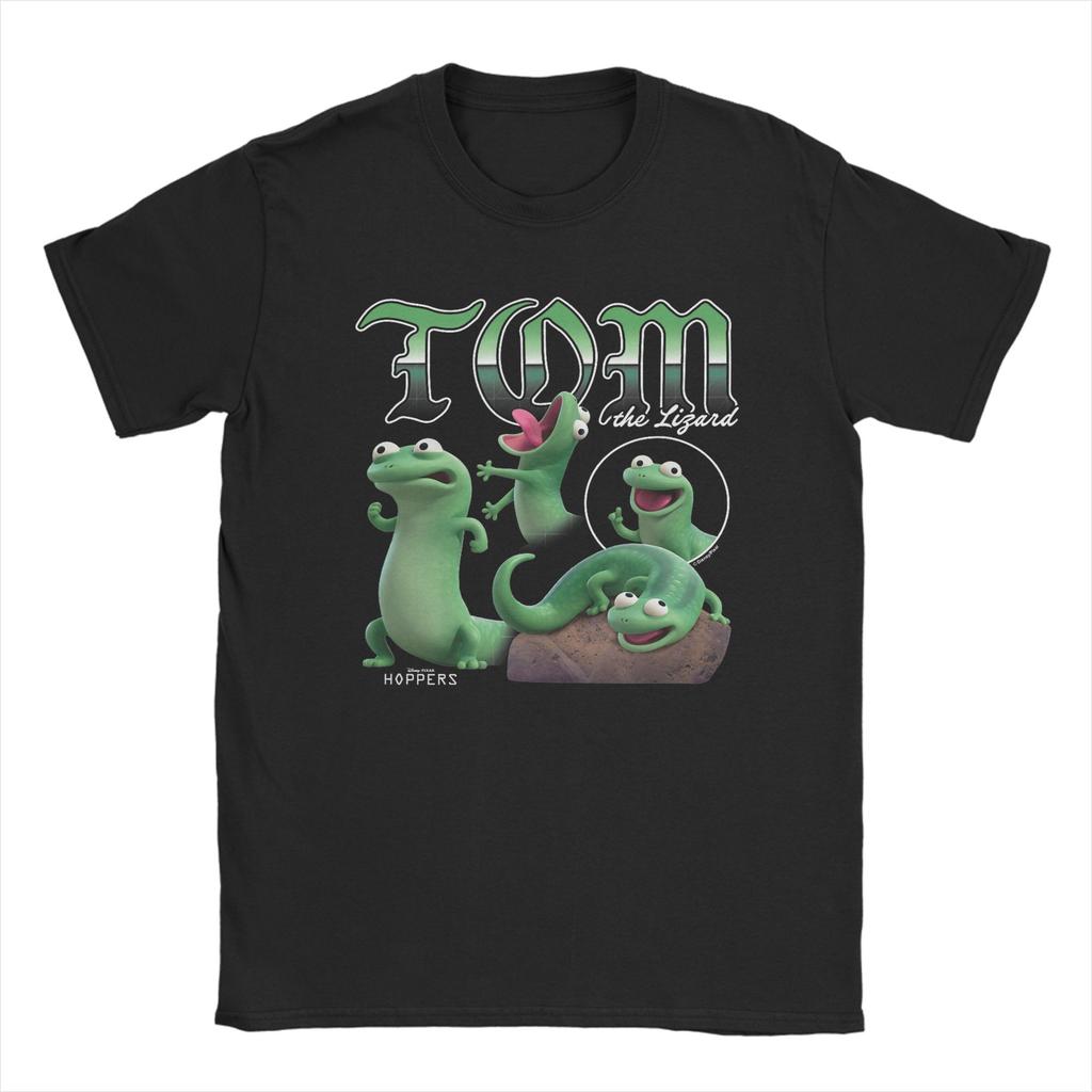 Unisex Hoppers Tom Lizard Retro Text T Shirts Cotton Clothing Funny Short Sleeve Round Neck Tees Birthday Present Tshirts