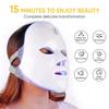 Wireless 7 Colors LED Facial Mask Beauty Skin Rejuvenation Photon Light Mask Therapy Wrinkle Tighten Skin Tool Facial Machine