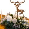 1 шт. Рождественское украшение для сада, Кованый олень, Милый и очаровательный винтажный олень, Садовое/дверное и уличное украшение