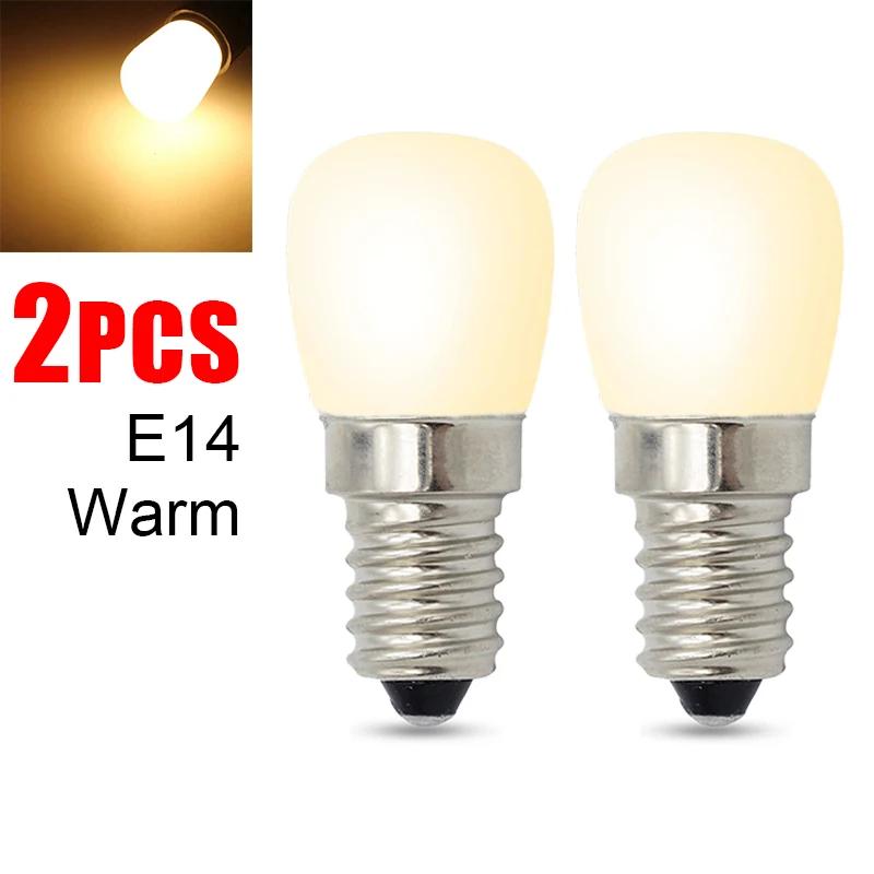 2/4 шт. светодиодная лампочка E12 E14 220 В для холодильника, лампа для витрины холодильника, ночники высокой яркости, люстра для домашнего декора