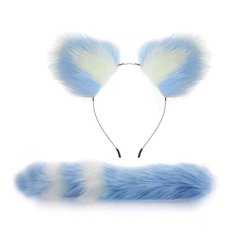 Женские обручи для волос, повязка на голову, лисьи хвосты, кошачьи ушки, косплей, сценическое представление, аниме, ролевые игры, мягкие