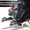 Skull Exhaust Tip Halloween Style Stainless Metal Heat-resistant Cool Motorcycle Exhaust Pipe