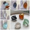 Vintage Resin Oval Rings Geometry Women's Jewelry Creative Exaggerated Ring  Winter