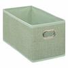 SHELF BOX 15x31cm smooth mint with handle