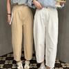 Повседневные брюки с высокой талией для женщин Весенние Новые Маленькие и Универсальные Приталенные и Свободные Брюки Прямые Брюки