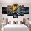 Large Wall Pictures5 Panel Painting 07 GHOST Poster Japan Anime Comic Poster Print Framed Janpanese Cartoon Poster CU-1719A