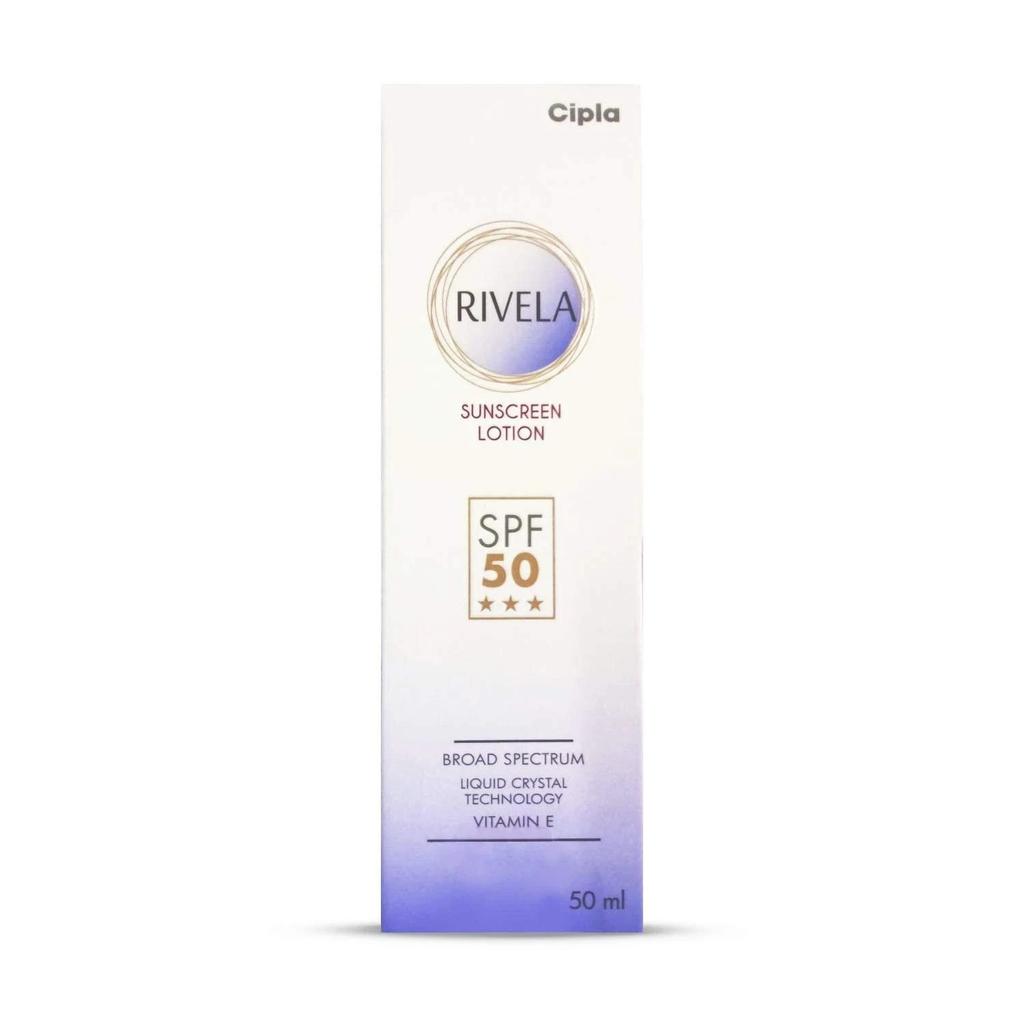 Cipla Rivela Sunscreen Lotion Spf 50 For Smooth Skin 50ml