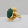Кольцо из богатого зеленого изумруда из стерлингового серебра 925 пробы с наполнением желтым золотом, ювелирное изделие, кольцо ручной работы от мастера в подарок