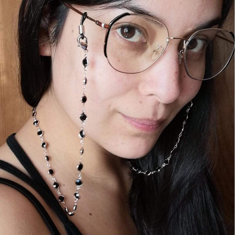 Sunglasses Holder Strap Anti-Loss Metal Eyeglass Chain Cord Lanyard for Women Outdoor Sports Vacation