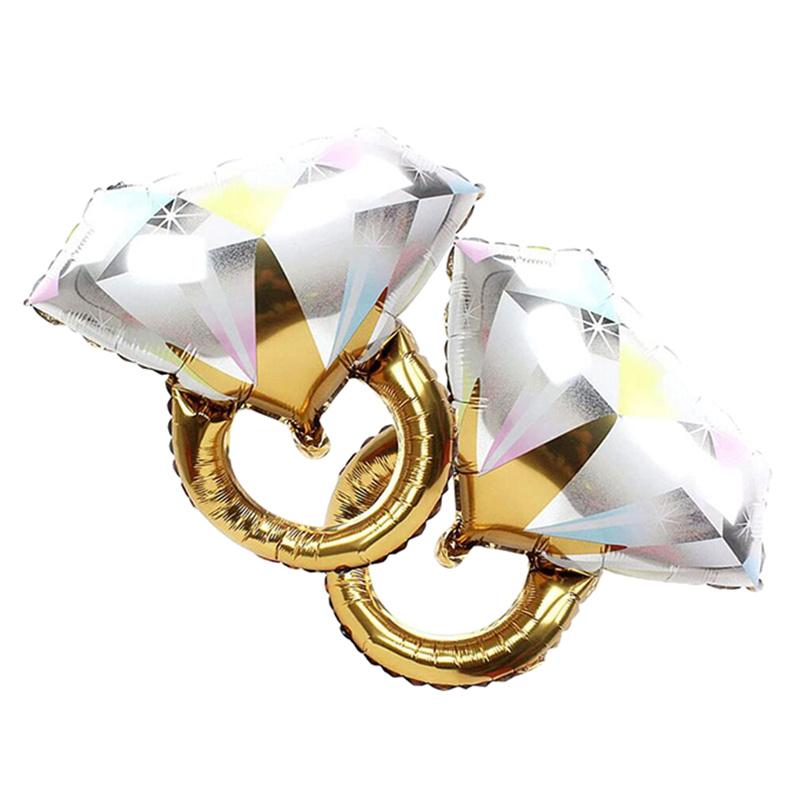 Diamond Ring Balloon Helium Foil Balloons Valentine 'S Day Party Wedding Decorations Birthday