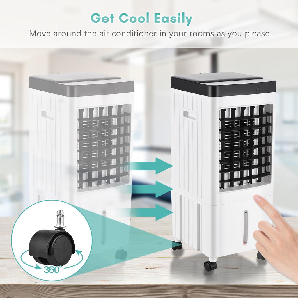 Portable Air Conditioner Fan Evaporative Cooler Cooling Machine 3 Speed with 7.5hrs Timer with