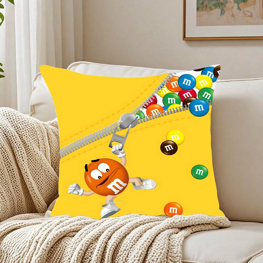 M&M'S Шоколадные Конфеты Мем Наволочка С Принтом Наволочка Для Гостиной Подушка На Диван И Декора Спальни