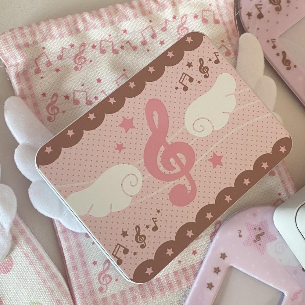 Новая металлическая коробка для хранения нот Прямоугольная Большая вместимость Жестяная коробка Мультяшный K-pop Чехол для хранения фотокарточек