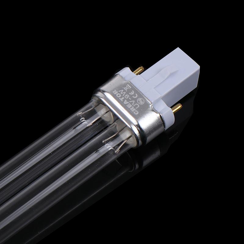 9 Вт Запасная УФ-лампа Запасная трубка для Hw-303b 304b 404b Jup-01 УФ-канистровый фильтр Cf400uv Cf500uv G23 2-контактный