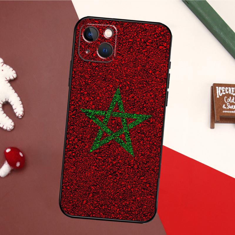 Morocco Flag Case For iPhone 17 Pro Max 16 15 14 13 11 12 Pro Max mini 15 16 Plus 16e 17 Air Back Cover