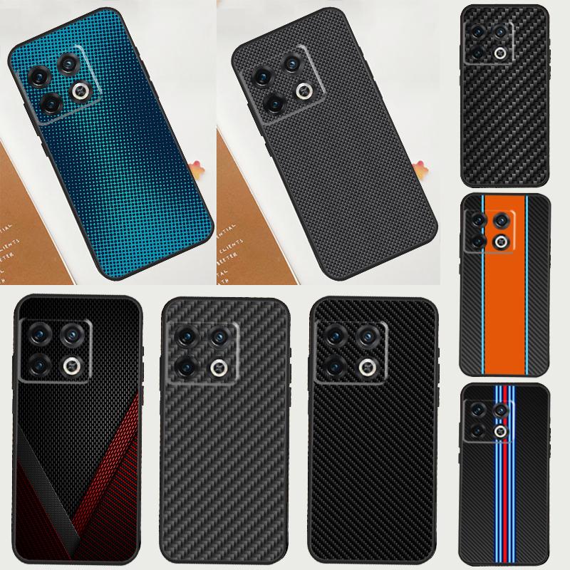 Carbon Fiber Cover For OnePlus Nord CE 2 3 4 Lite N10 N20 N30 OnePlus 13 12 11 10 Pro 10T 8T 12R 13R Case