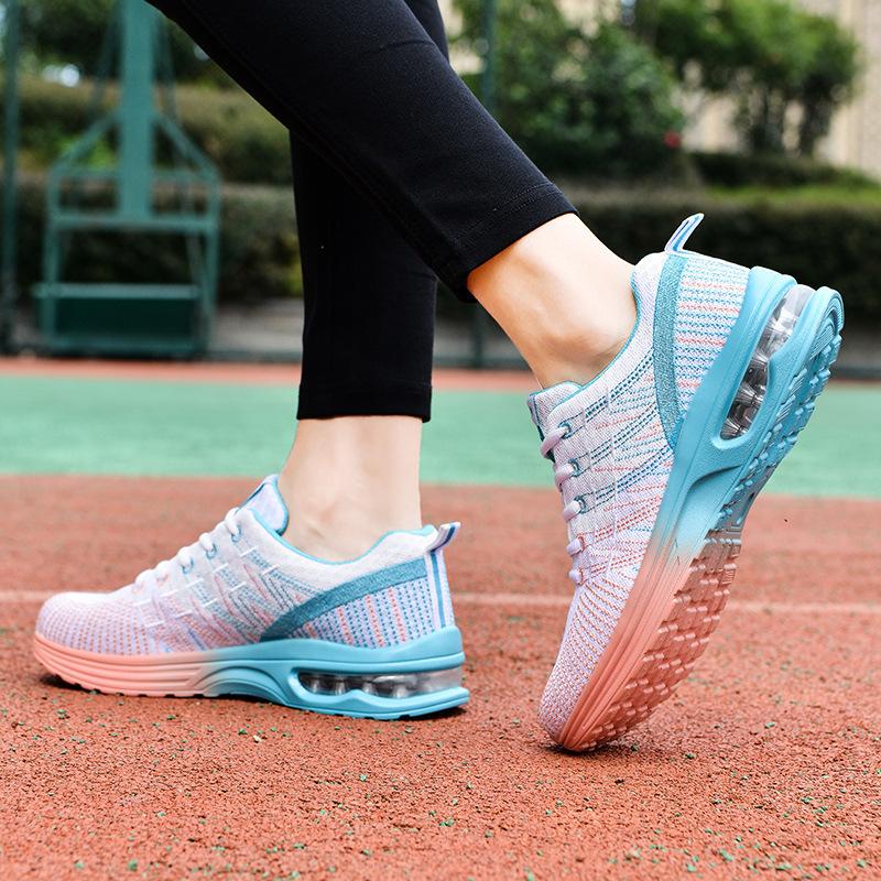 Fashion Spring Air Cushion Running Shoes Breathable Mesh Sneakers Sports Casual Woman Shoes Walking Breathable Tennis Shoes for Women