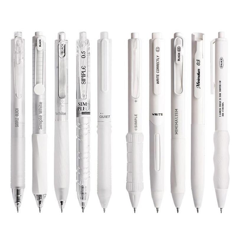 Набор из 5 гелевых ручек Simplicity Fashion, однотонные, милые, быстросохнущие, нейтральные ручки, прекрасные канцелярские принадлежности для школьников и студентов