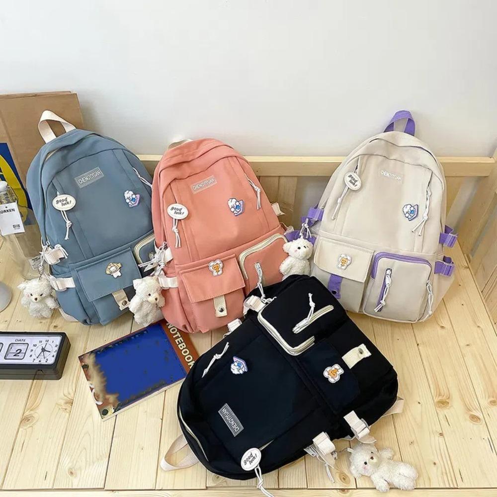 Рюкзаки в корейском стиле, школьные, большой вместимости, студенческая наплечная сумка, модный женский рюкзак, для улицы