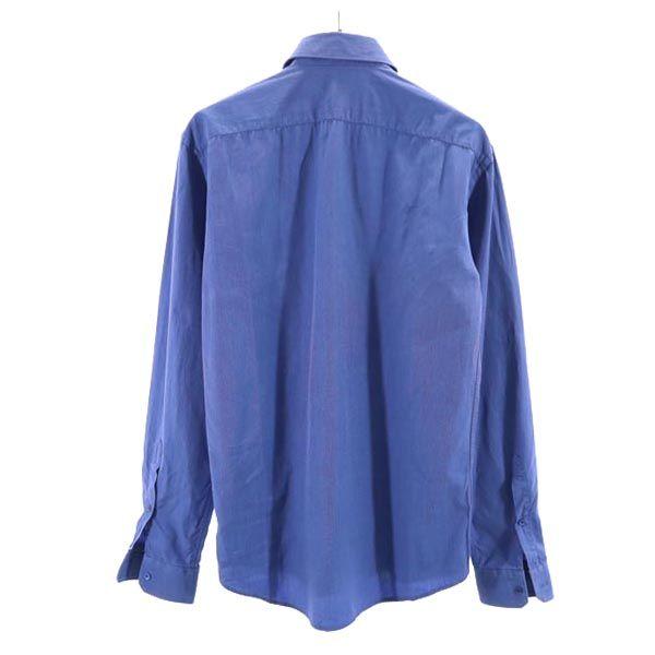 Gucci Сделано в Италии Рубашка с длинным рукавом 38 Синеватый Мужская Б/у