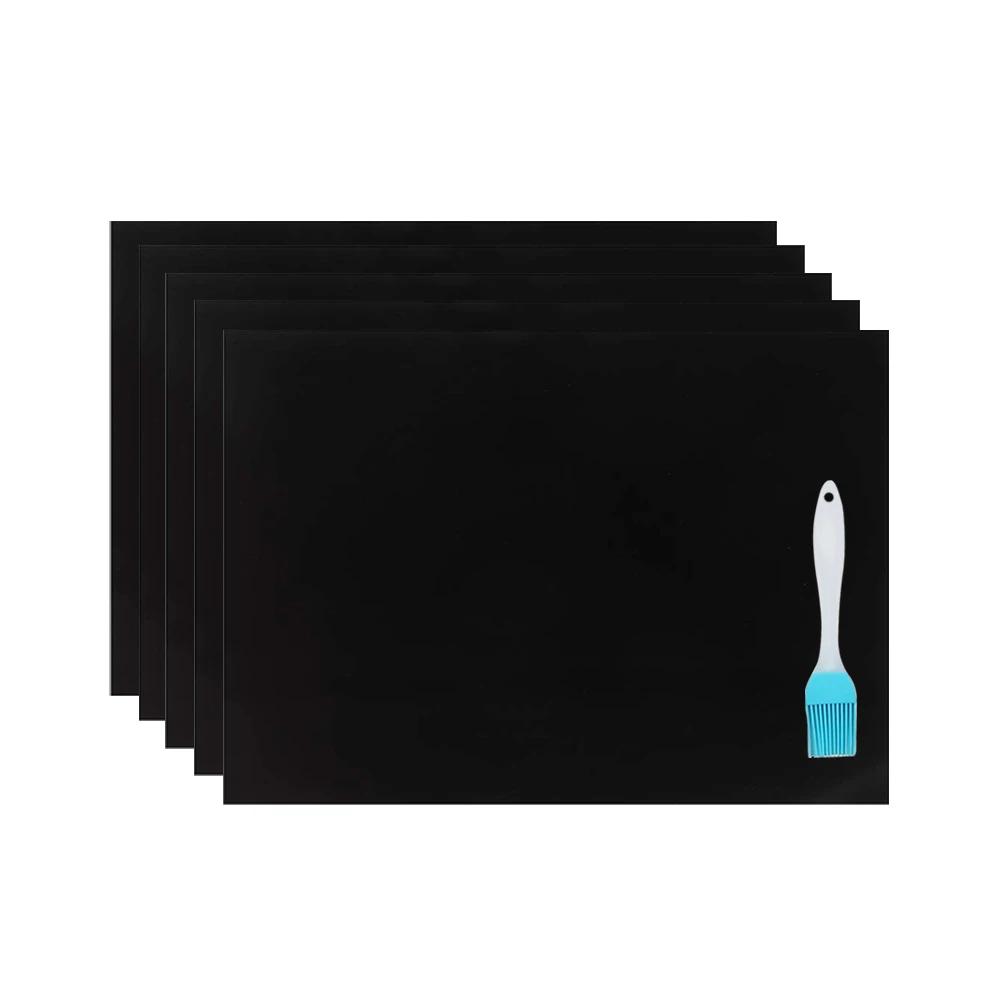 Антипригарный коврик для гриля, 60x40 см, жаростойкая кулинарная пластина, приспособление для чистки гриля, для электрической духовки, микроволновой печи, газового гриля