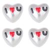 2Pcs Resin Love Heart Beads Cherry Christmas Tree Charms For DIY Necklace Bracelet Earrings Jewelry Making Craft Accessories