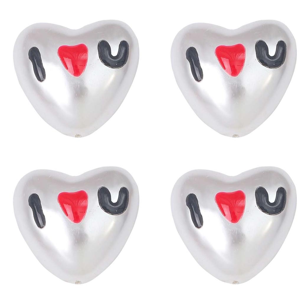 2Pcs Resin Love Heart Beads Cherry Christmas Tree Charms For DIY Necklace Bracelet Earrings Jewelry Making Craft Accessories