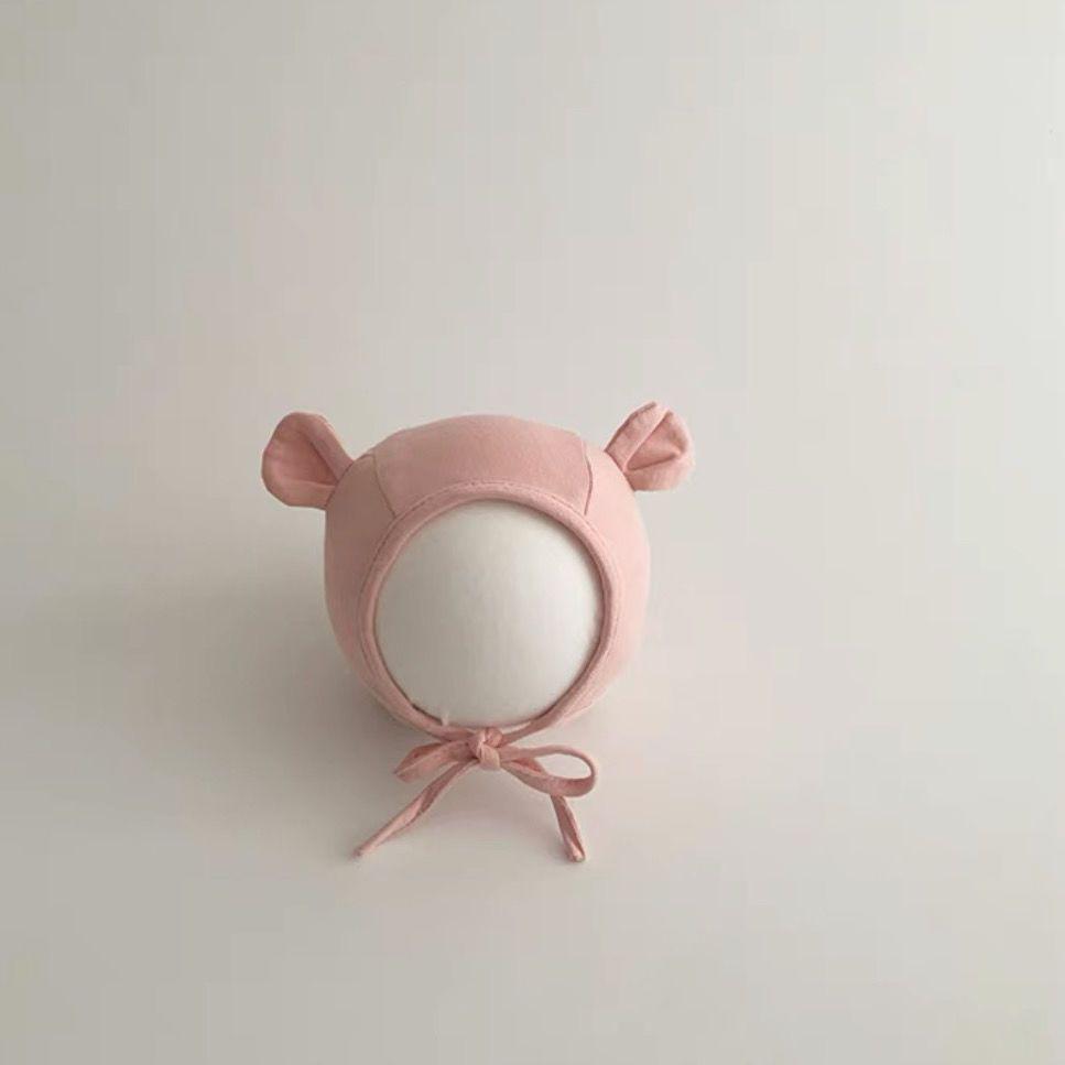 Новорожденный хлопковый пуловер-шапка с защитой ушей и шнуровкой - Милый и очаровательный для весны и осени