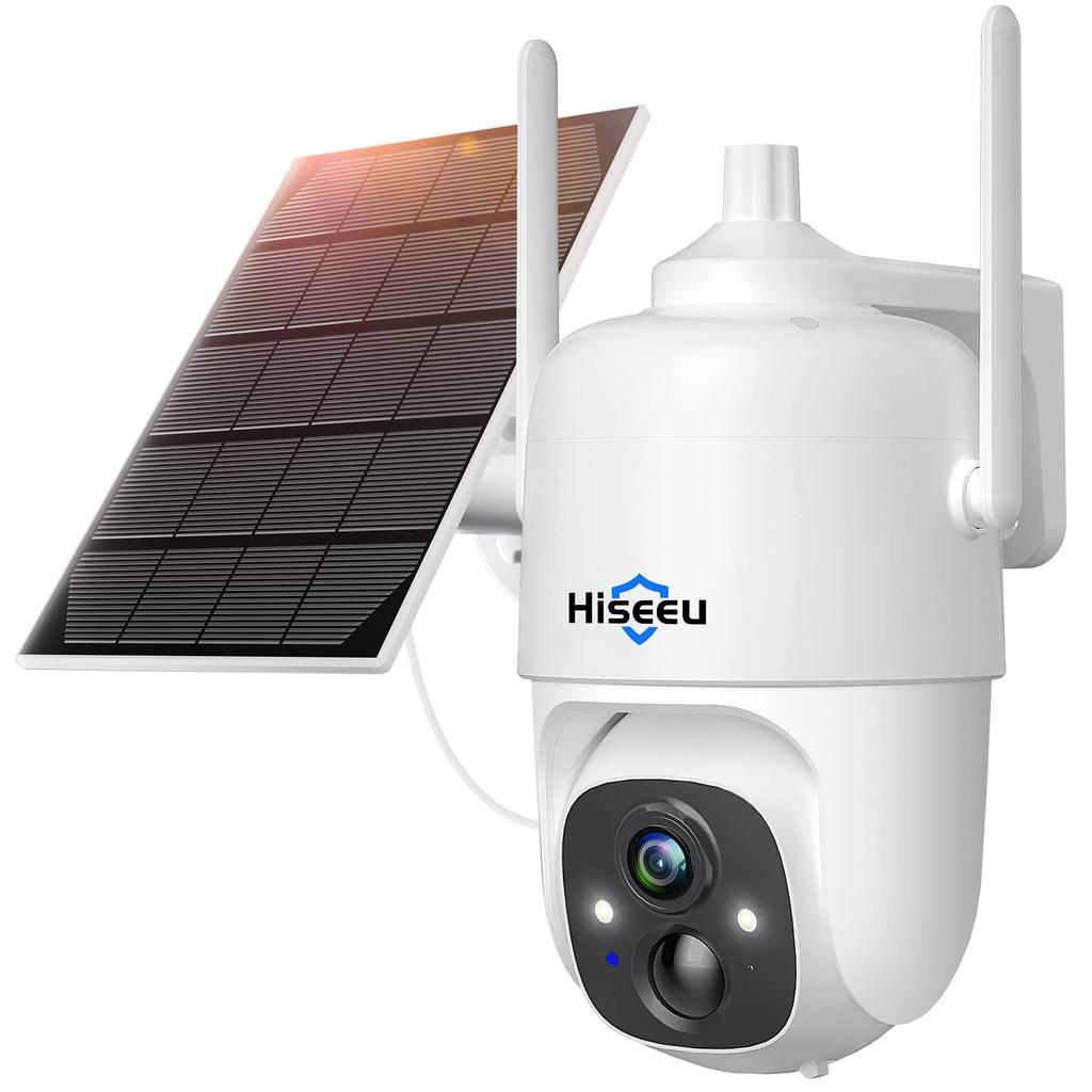 Model 5 Million High Pixel Fully Wireless Battery Operated Hiseeu Security Camera Solar Wireless Security Camera Wide Angle Lens No Wiring Required