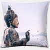 Buddha Zen Stone Flower Series Pillow Gift Home Office Decoration  Bedroom Sofa Car Cushion Cover 45x45cm40x40cm