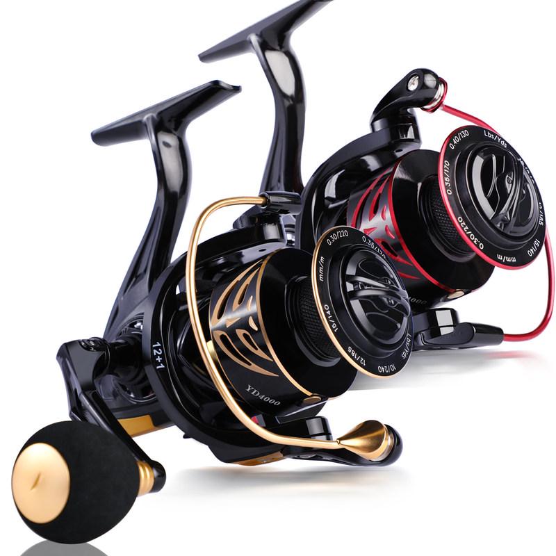 Souganyilang Fishing Reels 12+1BB High Speed Spinning Fishing Reel Wheel Pesca 1000-4000 Series