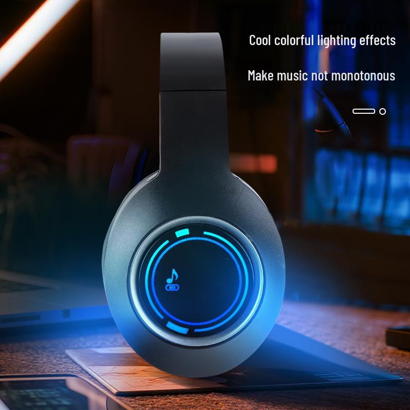 Светящаяся Bluetooth-гарнитура: Складные, Высококачественные, Накладные для Игр и Музыки