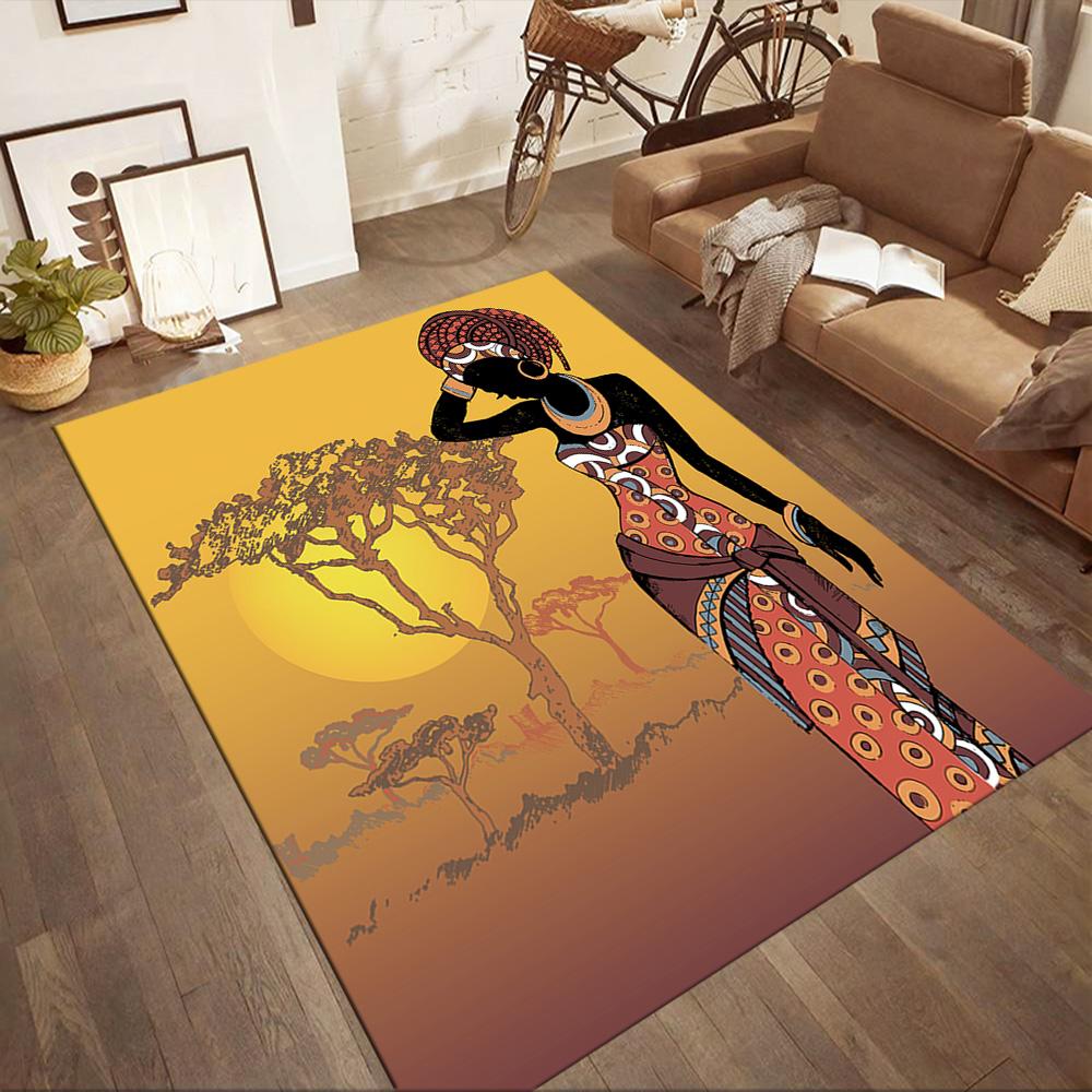 African Heritage Elegance Floor Mats for Living Room, Bedroom and Room Decoration Are Suitable for Gifts.