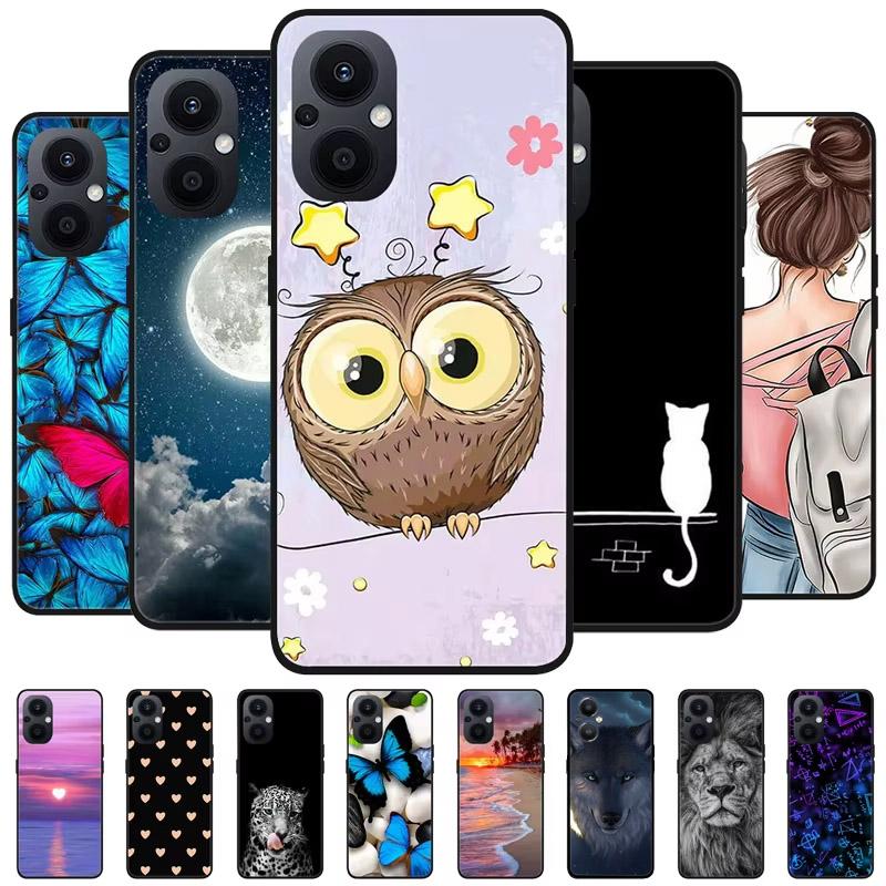 Чехол для OPPO Reno 7 8 Lite 5G Чехлы Мягкий Силикон Лев Волк TPU Чехол для Телефона для Oppo Reno7 Z 5G Reno 7Z 7Lite Чехлы Крутой Мрамор