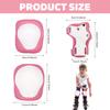 Kids Roller Skating Protective Gear Set 6 Pieces Thickened Protection for 3-7 Years Old Children Outdoor Sports