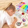 Hama Beads Kit, 24 Colors 7000 Pcs for Kids Ironing Beads Kit with 4 Pegboards 4 Ironing Paper Keychains Accessories DIY Toy