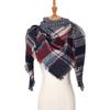 Women's Shawl New Scarf Autumn and Winter Large Plaid Triangle Scarf