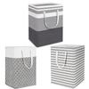 Foldable Fabric Laundry Basket and Storage Bag, Large Capacity Hampers for Clothes and Miscellaneous Items