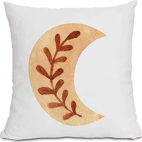 Modern Minimalist INS Rainbow Pillowcase Fresh Printed Linen Cushion Pillowcase Living Room Sofa