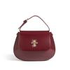 Korean-style women's genuine leather 2025 new crossbody bag, light luxury niche high-end capsule chestnut cowhide women's bag