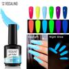 6 цветов Night Glow Gel Polish Soak Off LED/UV Lamp Luminary Effect Base Top Coat для дизайна ногтей