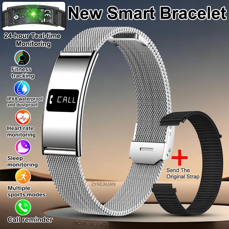 New Smart Bracelet Men Fitness Tracker IPX8 Waterproof Heart Rate Sleep Monitor Outdoors Sports Smartwatch Band For Android IOS