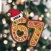 Hanging Ornament Viral 67 Wooden Christmas Holiday Decoration Festive Atmosphere Fireplace Home Party Decoration