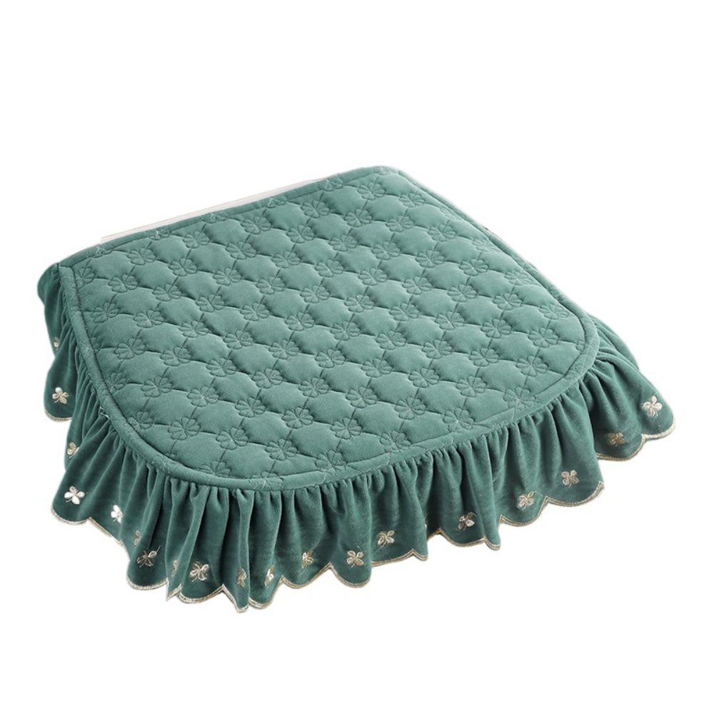 Нескользящая подушка на обеденный стул в пасторальном стиле 43x45см Зимняя студенческая подушка Общежитие