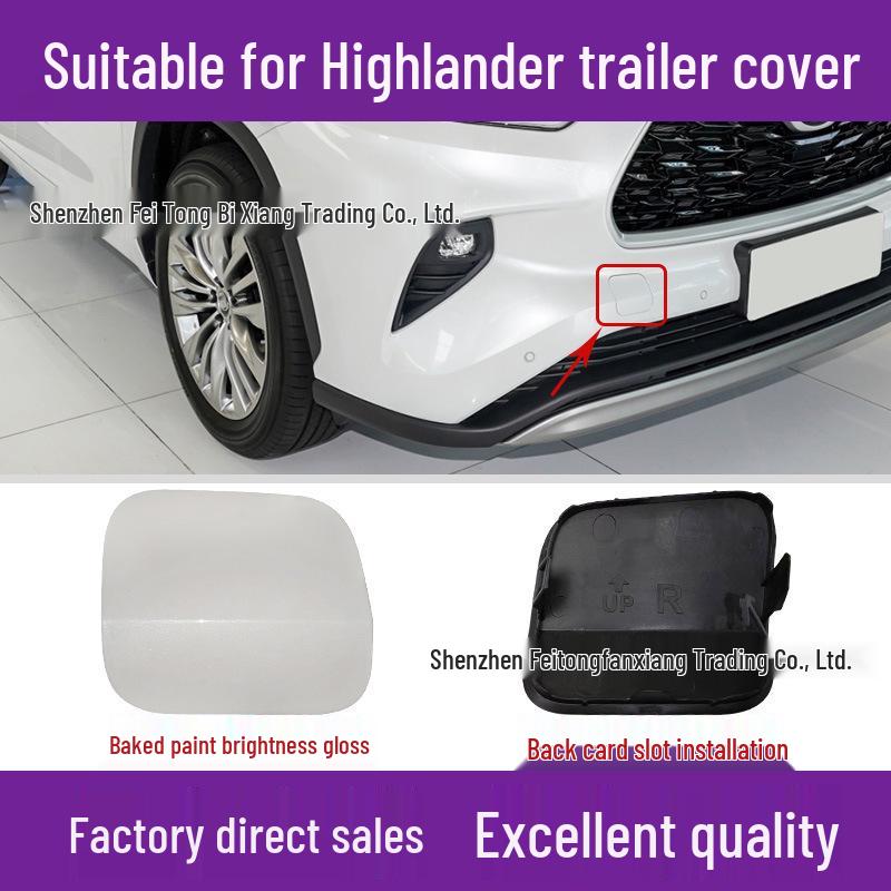 Toyota Highlander Front Tow Hook Cover 2022-2025 Bumper Towing Hole Cover
