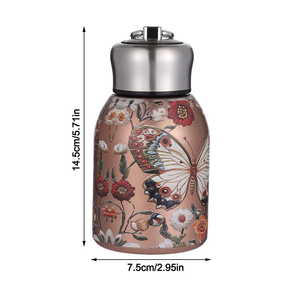 304 Stainless Steel Water Bottle Double Wall Coffee Mug Cute Vacuum Handy Cup Office