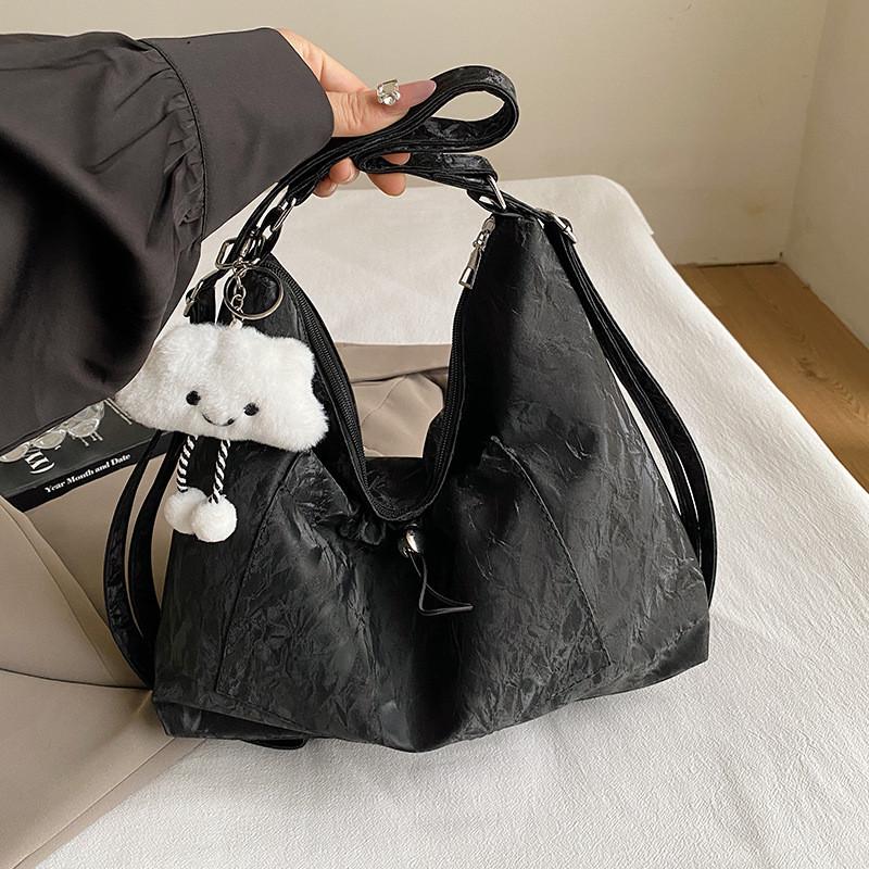 Стильная вместительная сумка-тоут для женщин в модных однотонных цветах, идеально подходит для повседневного использования