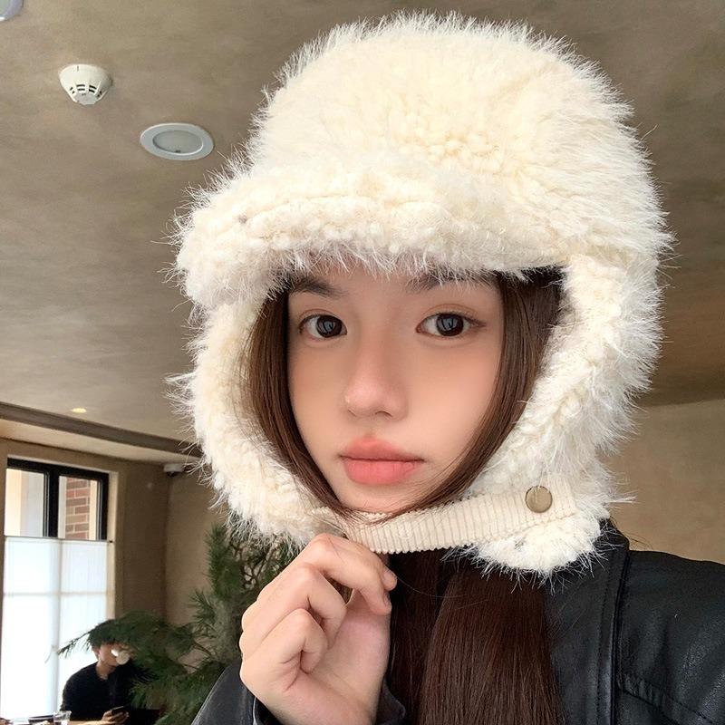 Women S Winter Trapper Hat With Ear Flaps For Skiing Warm Windproof