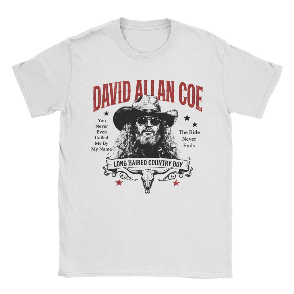 David Allan Coe Singer T Shirts Unisex Unisexs 100 Cotton Funny TShirts Round Collar Tees Short Sleeve Clothing Party